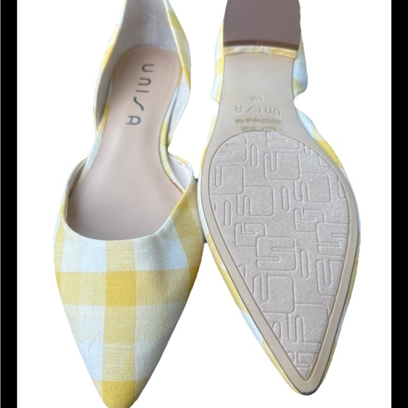 Unisa Yellow Gingham Flats – Women’s Size 8M - NWOT - Picture 3 of 6